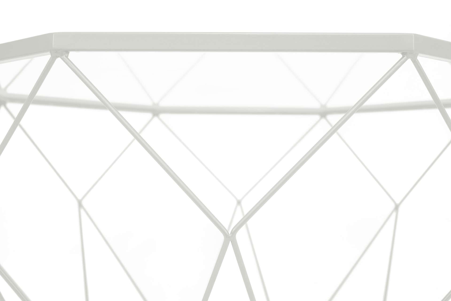 LeisureMod Malibu Modern Octagon Glass Top Coffee Table With Gold Chrome Base | Coffee Tables | Modishstore - 26