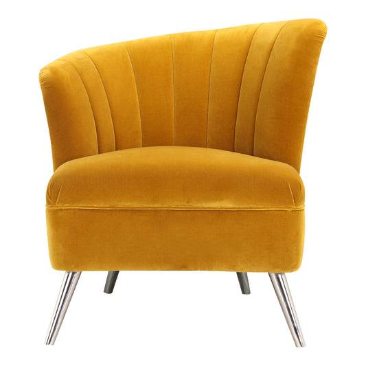 LAYAN ACCENT CHAIR LEFT YELLOW | Modishstore | Accent Chairs