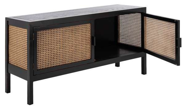 Safavieh Karel 2 Door Media Stand - Black | TV Stands | Modishstore - 3