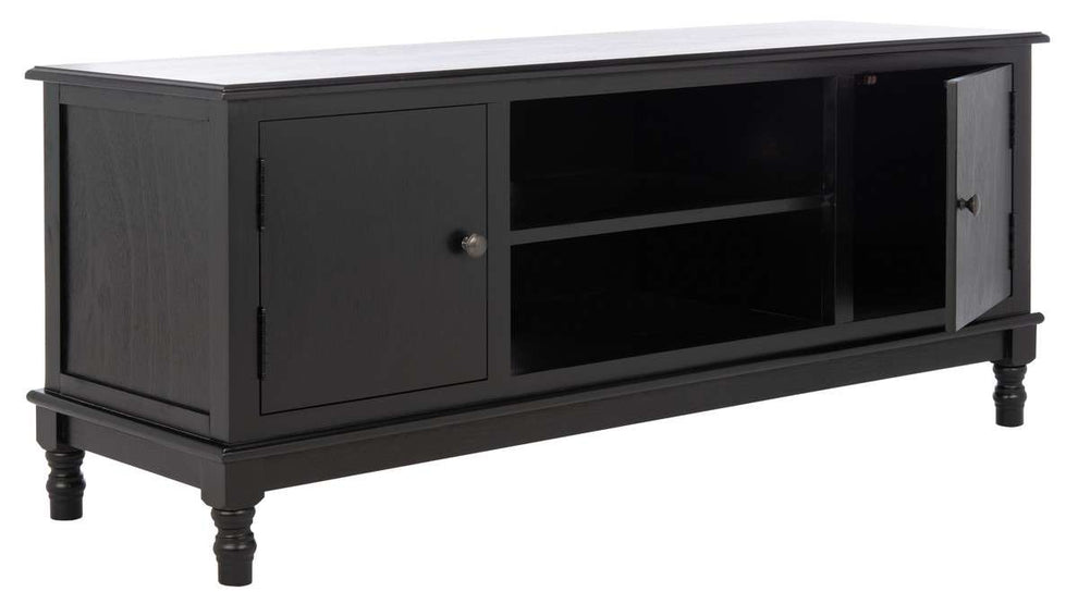 Safavieh Ozark 2 Door 1 Shelf Media Stand - Black | TV Stands | Modishstore - 3