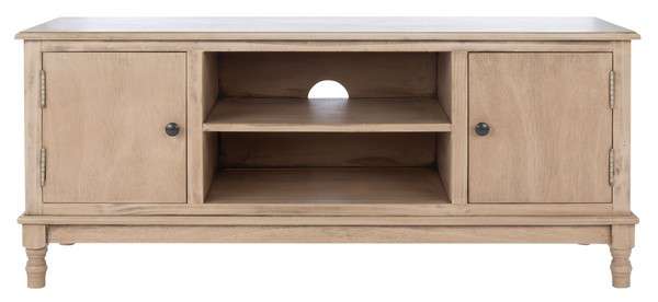 Safavieh Ozark 2 Door 1 Shelf Media Stand - Sand | TV Stands | Modishstore - 2