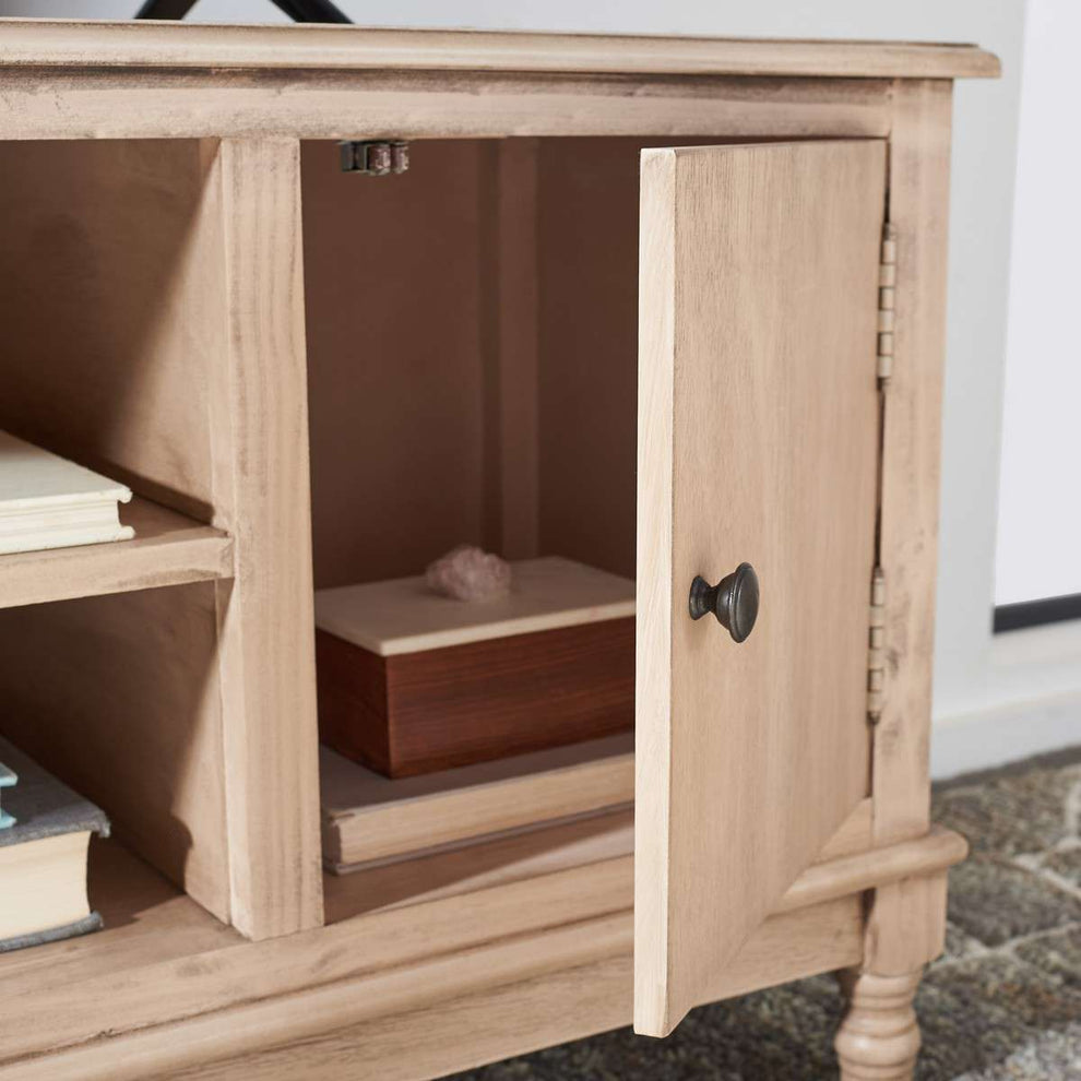 Safavieh Ozark 2 Door 1 Shelf Media Stand - Sand | TV Stands | Modishstore - 4