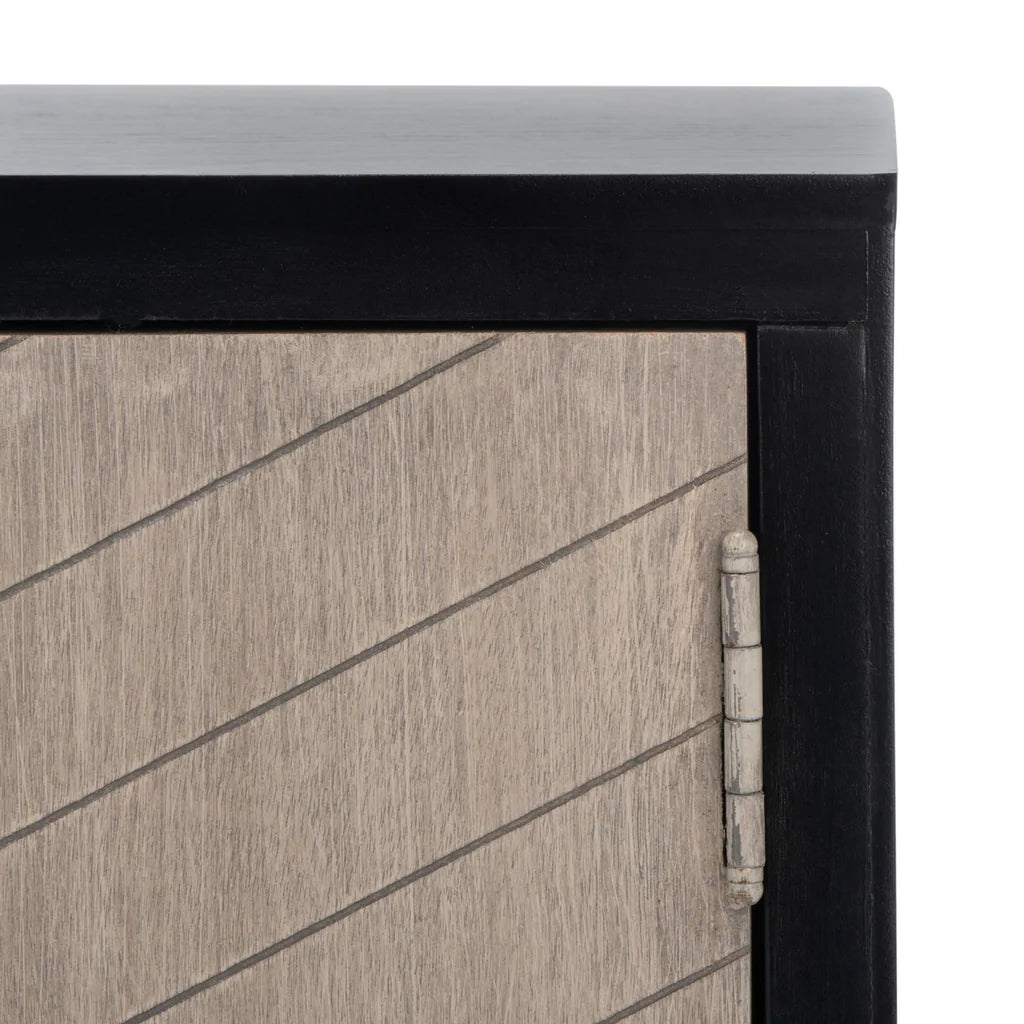 Safavieh Ajana 2 Door 1 Shelf Media Stand - Black | TV Stands | Modishstore - 6