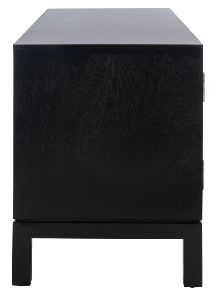 Safavieh Ajana 2 Door 1 Shelf Media Stand - Black | TV Stands | Modishstore - 7