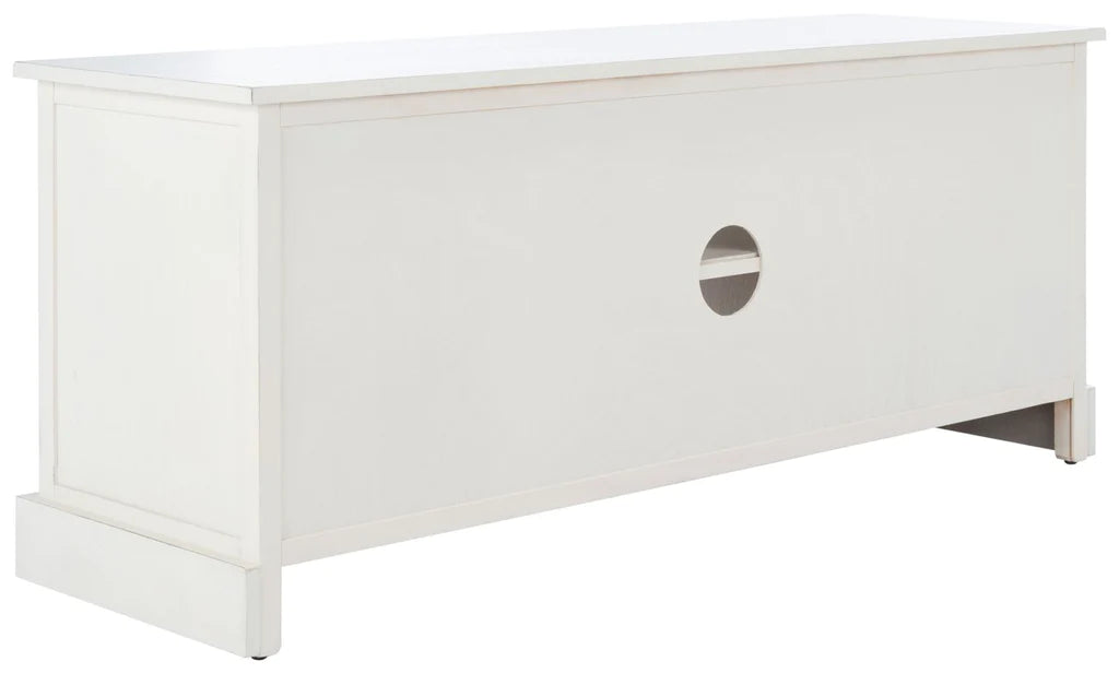 Safavieh Landers 4 Drawer Media Stand - Distressed White | TV Stands | Modishstore - 3
