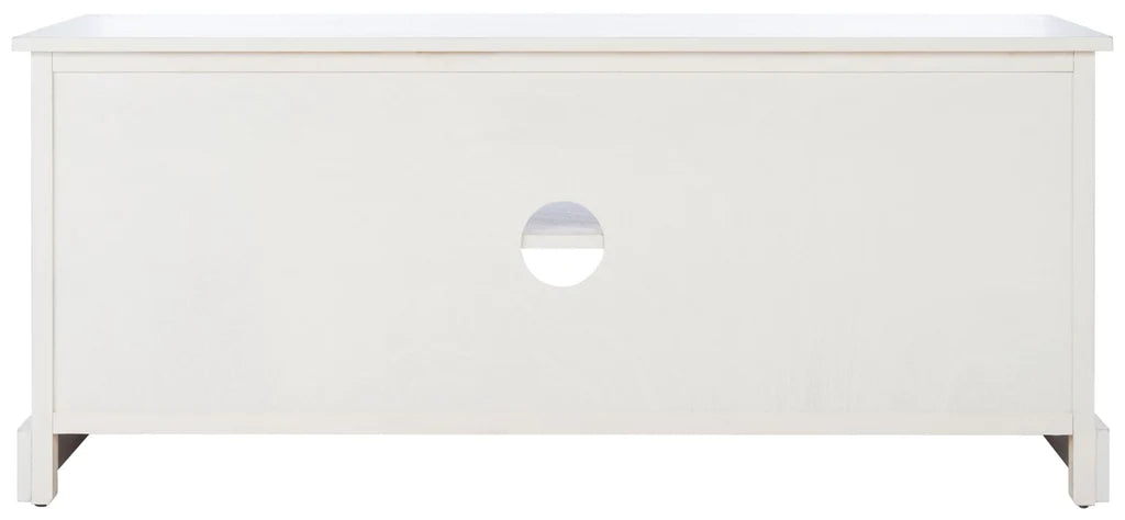 Safavieh Landers 4 Drawer Media Stand - Distressed White | TV Stands | Modishstore - 2