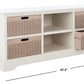 Safavieh Landers 4 Drawer Media Stand - Distressed White | TV Stands | Modishstore - 7