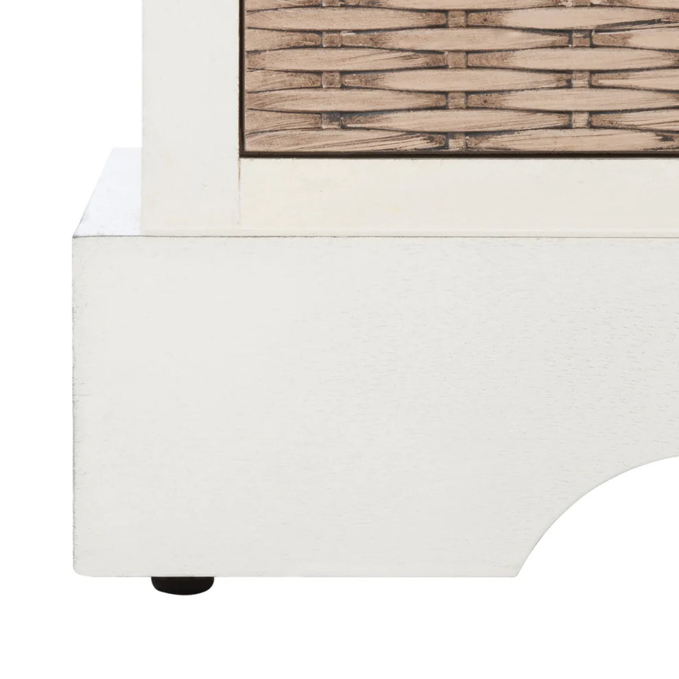Safavieh Landers 4 Drawer Media Stand - Distressed White | TV Stands | Modishstore - 5