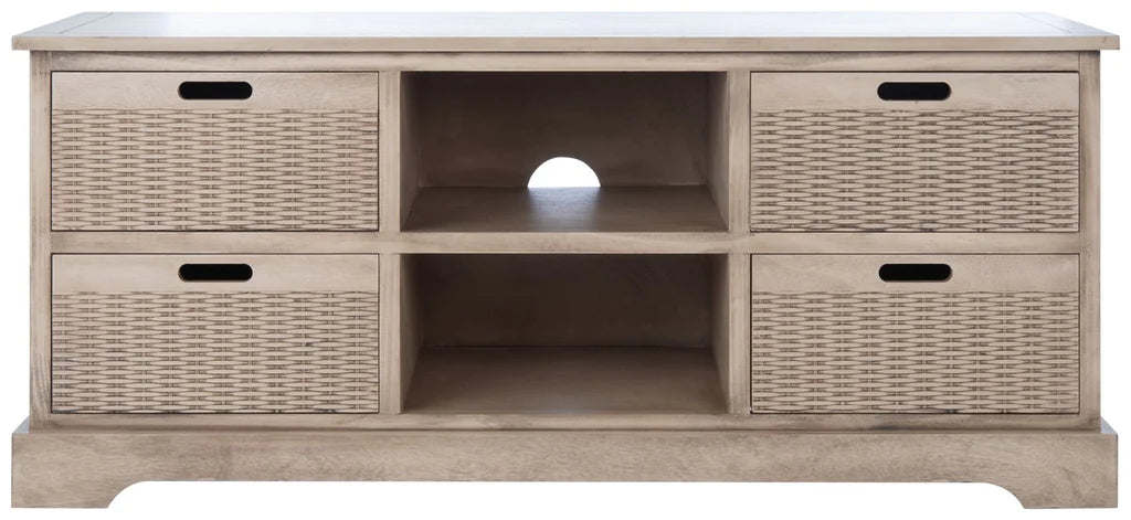 Safavieh Landers 4 Drawer Media Stand - Sand | TV Stands | Modishstore - 2