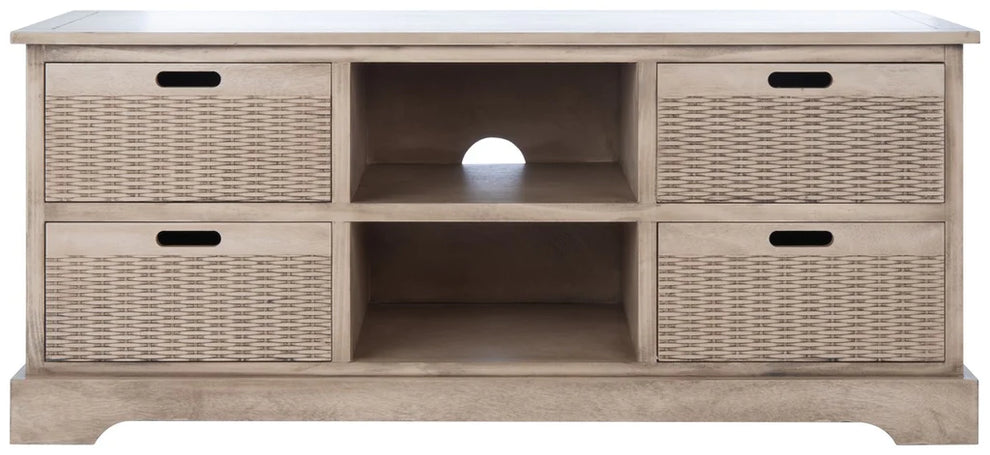 Safavieh Landers 4 Drawer Media Stand - Sand | TV Stands | Modishstore - 2