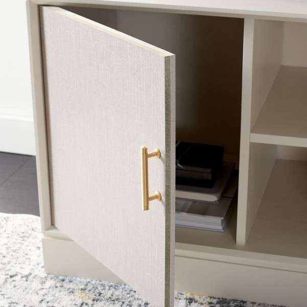Safavieh Estella 2Dr 1 Shelf Media Stand - White | TV Stands | Modishstore - 3