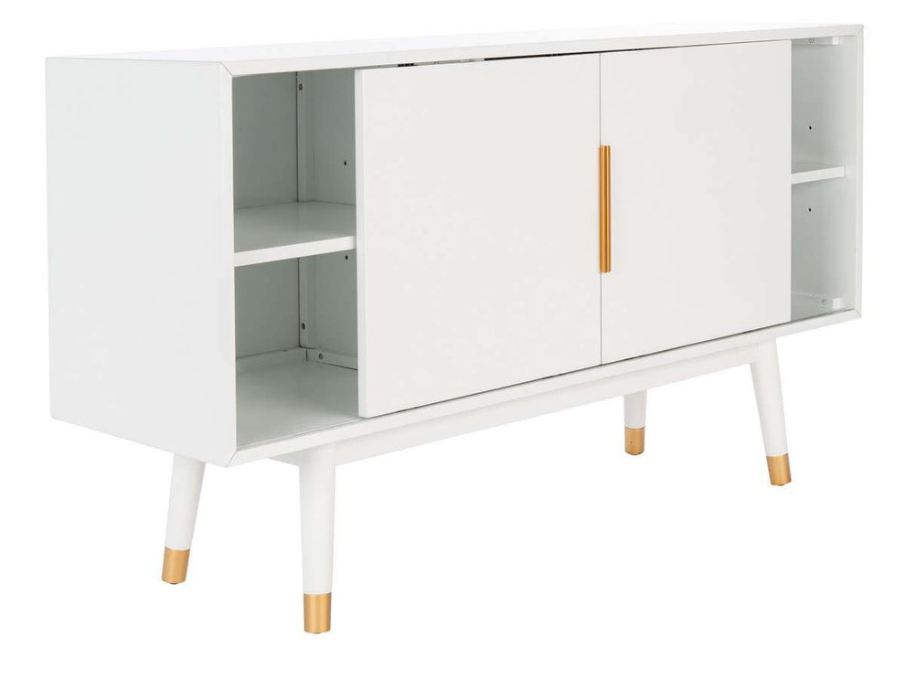 Safavieh Ligia 2 Door Media Stand - White | TV Stands | Modishstore - 2