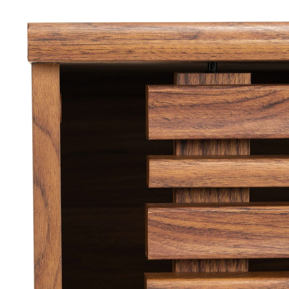 Safavieh Aurelio 2 Shelf Media Stand - Walnut | TV Stands | Modishstore - 5