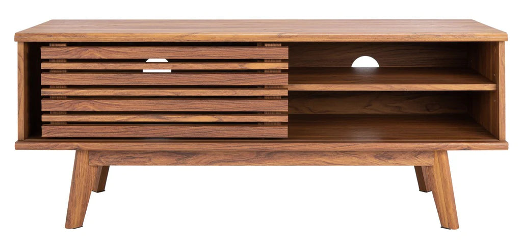 Safavieh Aurelio 2 Shelf Media Stand - Walnut | TV Stands | Modishstore