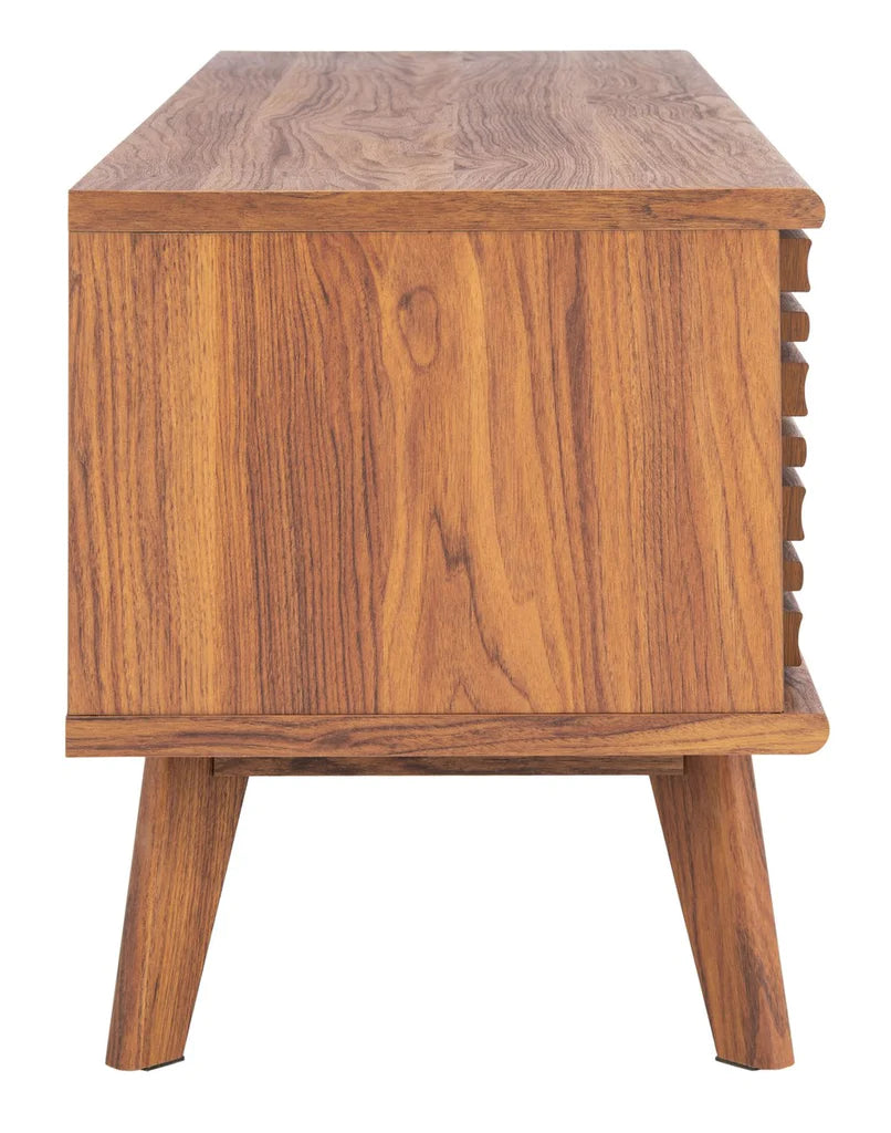 Safavieh Aurelio 2 Shelf Media Stand - Walnut | TV Stands | Modishstore - 3