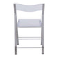 LeisureMod Menno Modern Acrylic Folding Chair, Set of 2 | Dining Chairs | Modishstore - 7