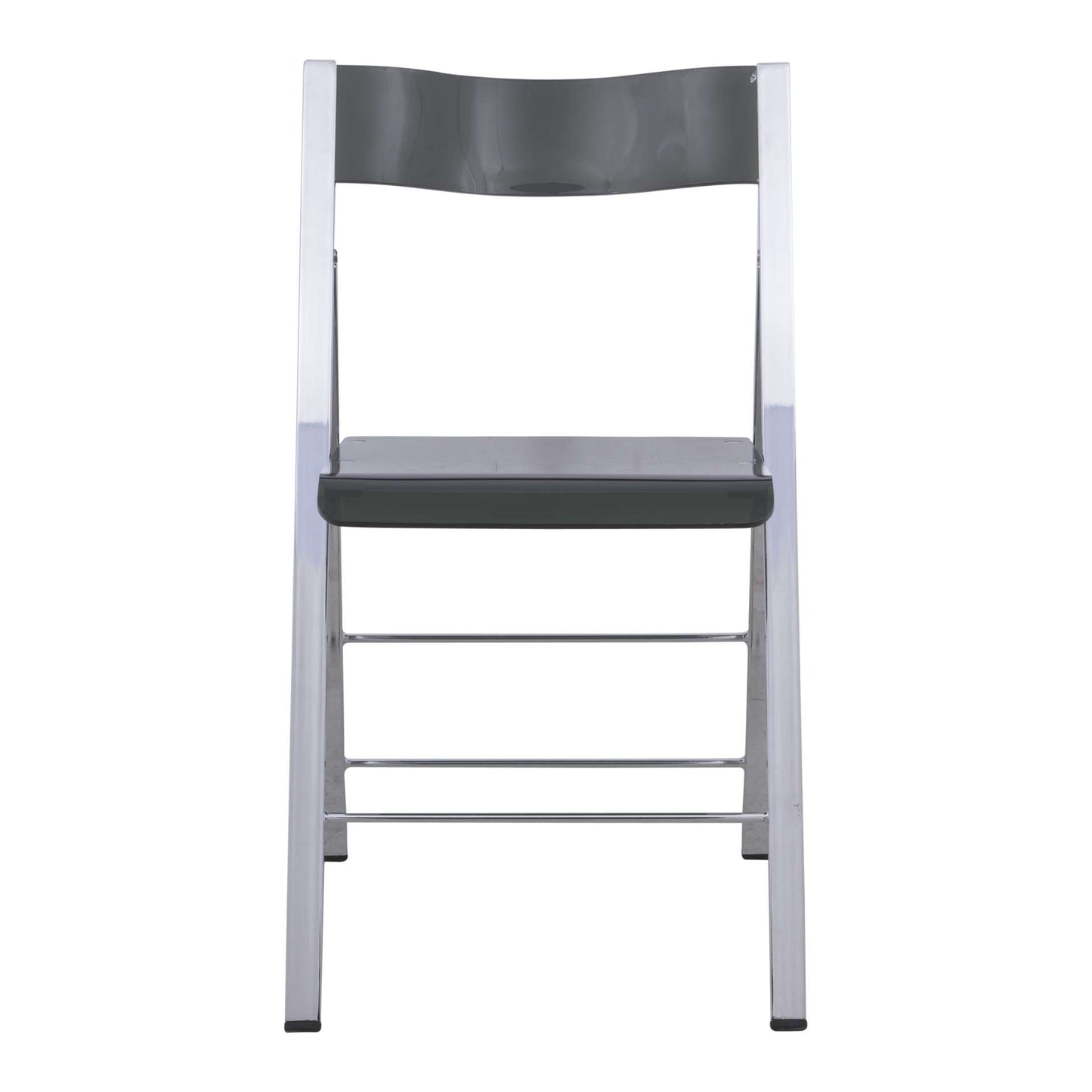 LeisureMod Menno Modern Acrylic Folding Chair, Set of 2 | Dining Chairs | Modishstore - 7