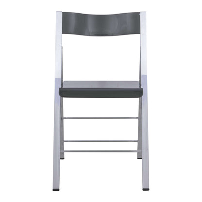 LeisureMod Menno Modern Acrylic Folding Chair, Set of 4 | Dining Chairs | Modishstore - 2