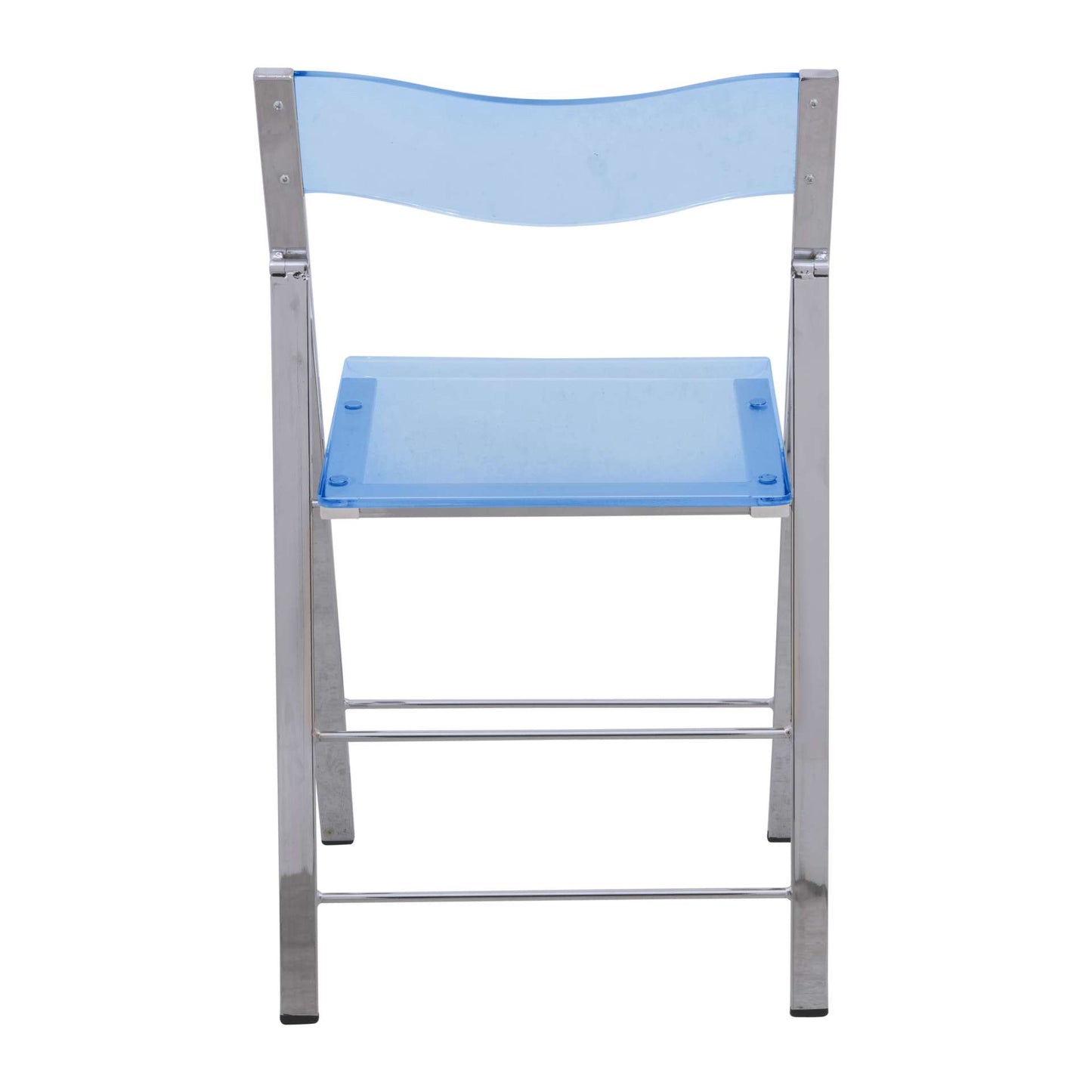 LeisureMod Menno Modern Acrylic Folding Chair, Set of 4 | Dining Chairs | Modishstore - 16