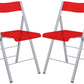 LeisureMod Menno Modern Acrylic Folding Chair, Set of 2 | Dining Chairs | Modishstore - 26