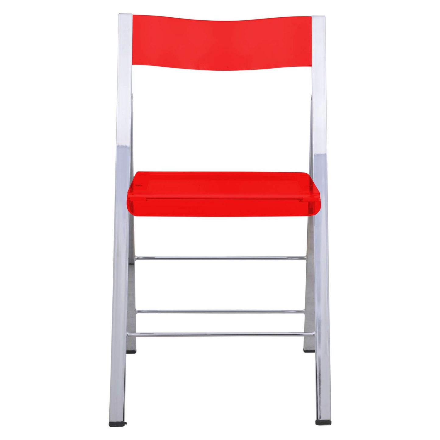 LeisureMod Menno Modern Acrylic Folding Chair, Set of 2 | Dining Chairs | Modishstore - 21