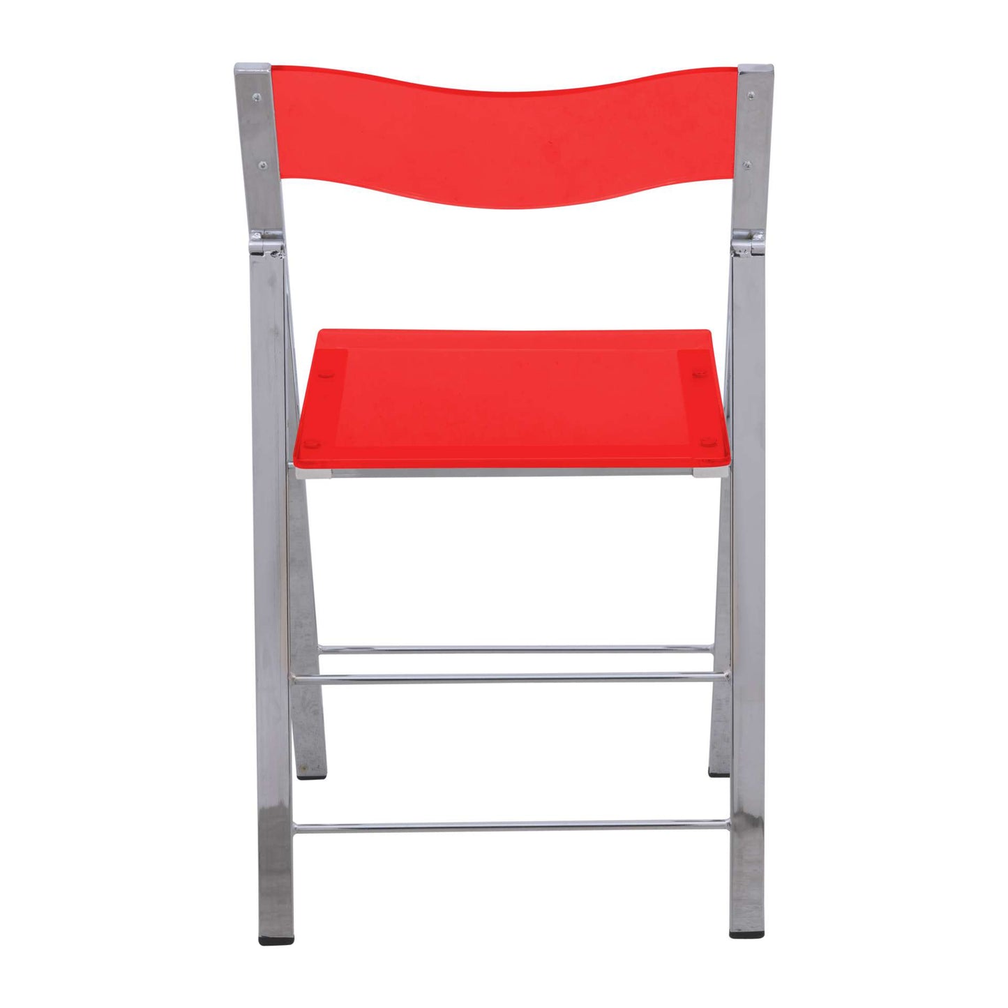 LeisureMod Menno Modern Acrylic Folding Chair, Set of 2 | Dining Chairs | Modishstore - 23