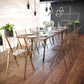 LeisureMod Menno Modern Acrylic Gold Base Folding Chair, Set of 2 | Dining Chairs | Modishstore