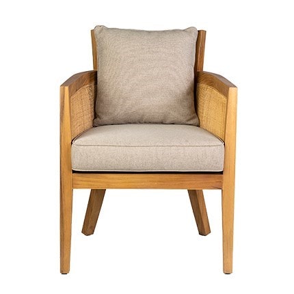 Maggie Teak wood Arm Chair by Jeffan | Armchairs | Modishstore