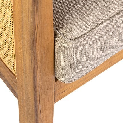 Maggie Teak wood Arm Chair by Jeffan | Armchairs | Modishstore - 4