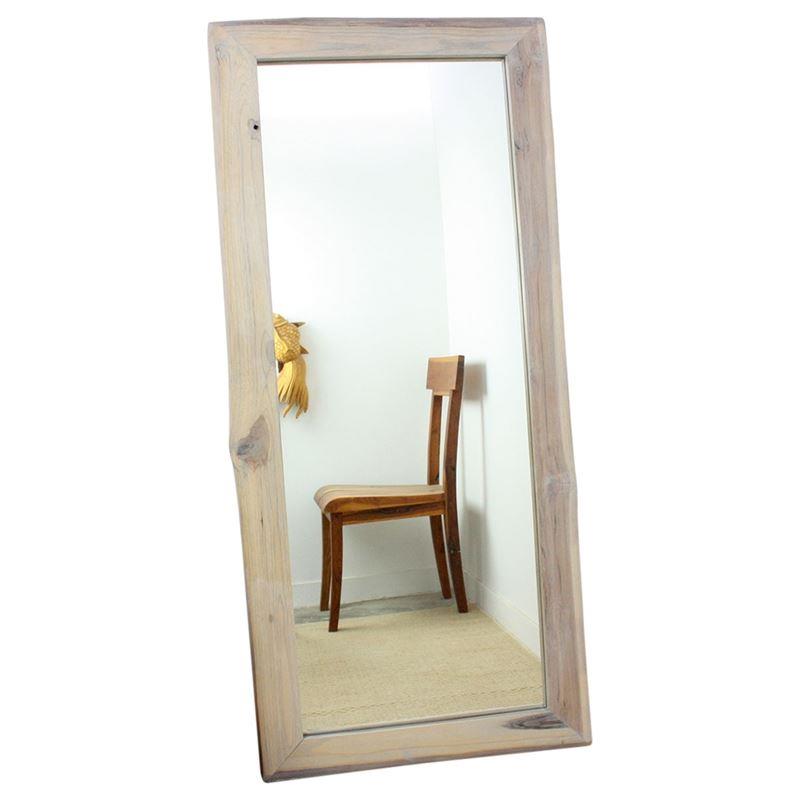 Haussmann Mirror Ne Teak Rectangle 48" H - Agate Grey | Mirrors | Modishstore-3