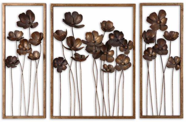 Uttermost Metal Tulips Wall Art Set/3 | Modishstore | Wall Art-2
