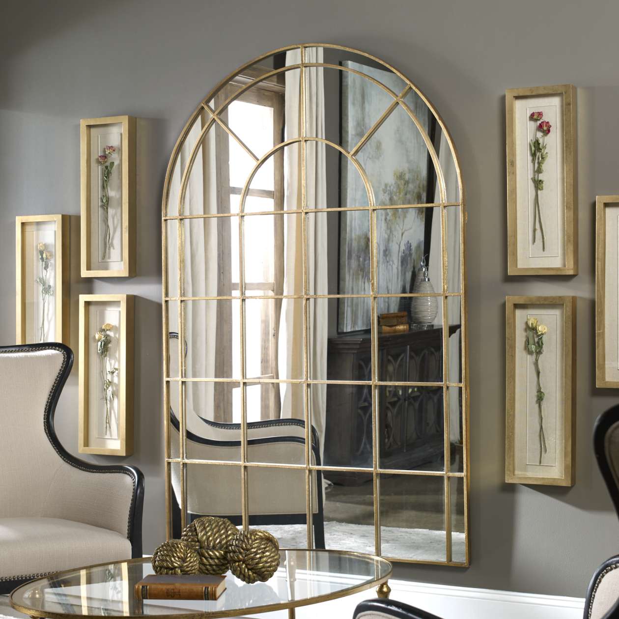 Uttermost Grantola Arched Mirror | Mirrors | Modishstore