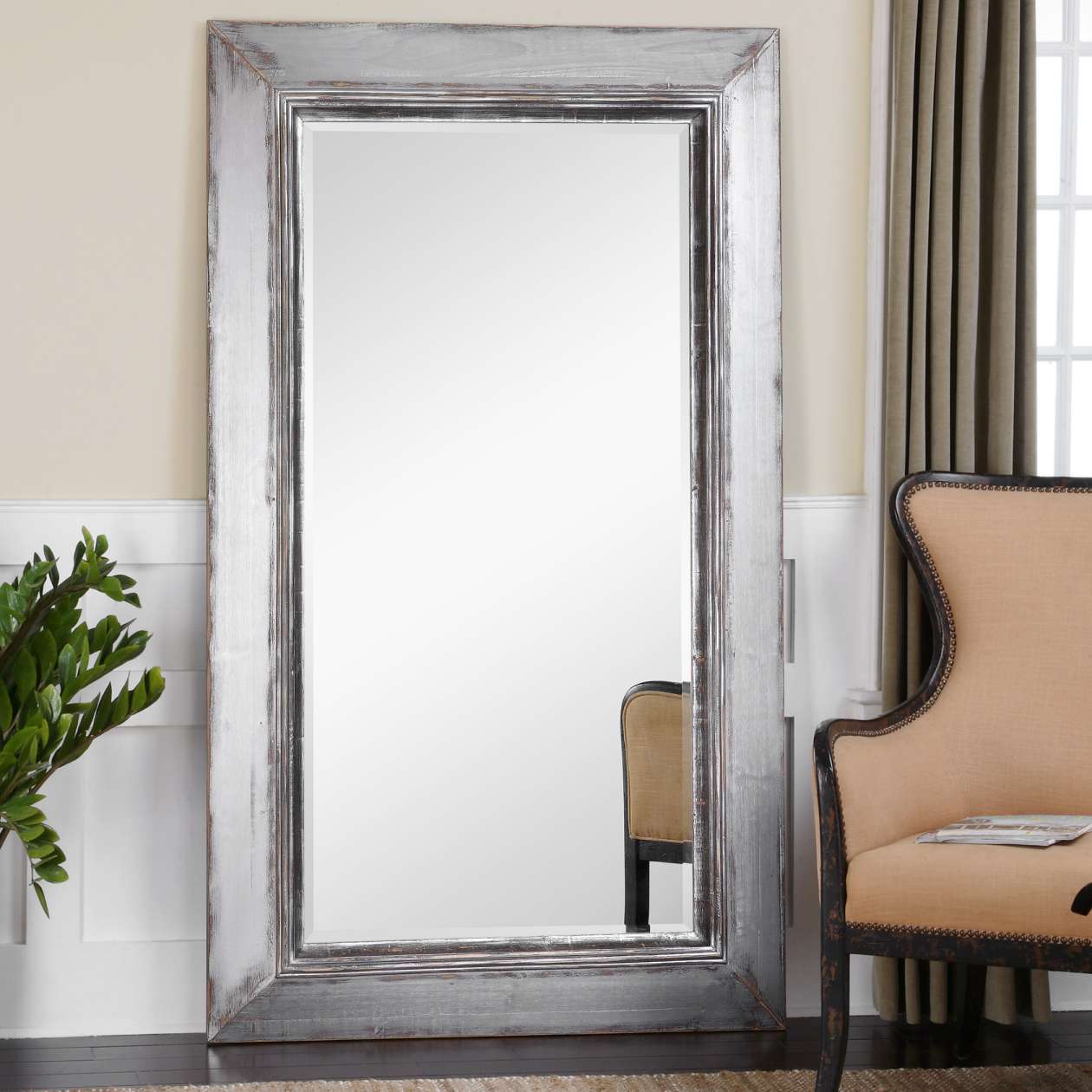Uttermost Lucanus Oversized Silver Mirror | Mirrors | Modishstore