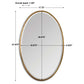 Uttermost Herleva Gold Oval Mirror | Mirrors | Modishstore - 5