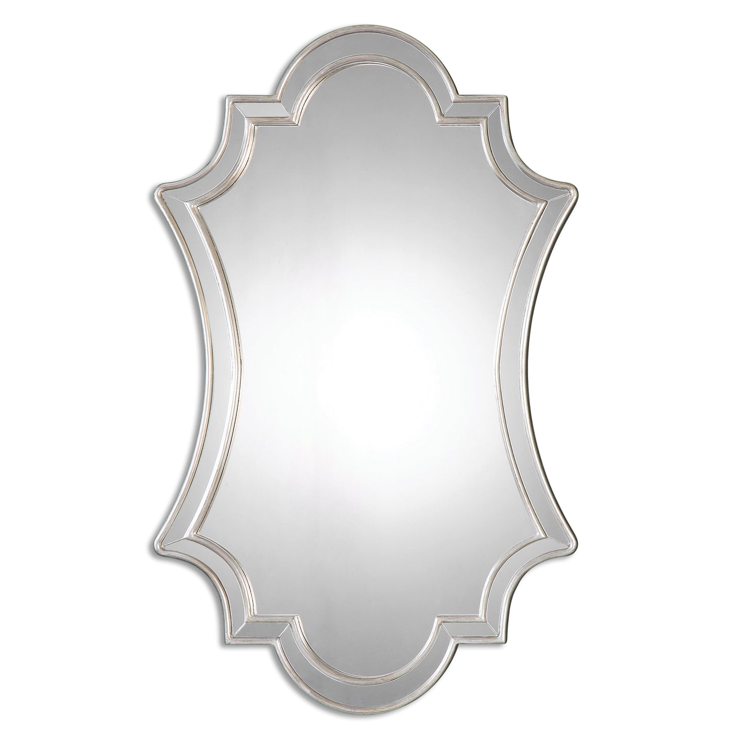 Uttermost Elara Antiqued Silver Wall Mirror | Mirrors | Modishstore - 3