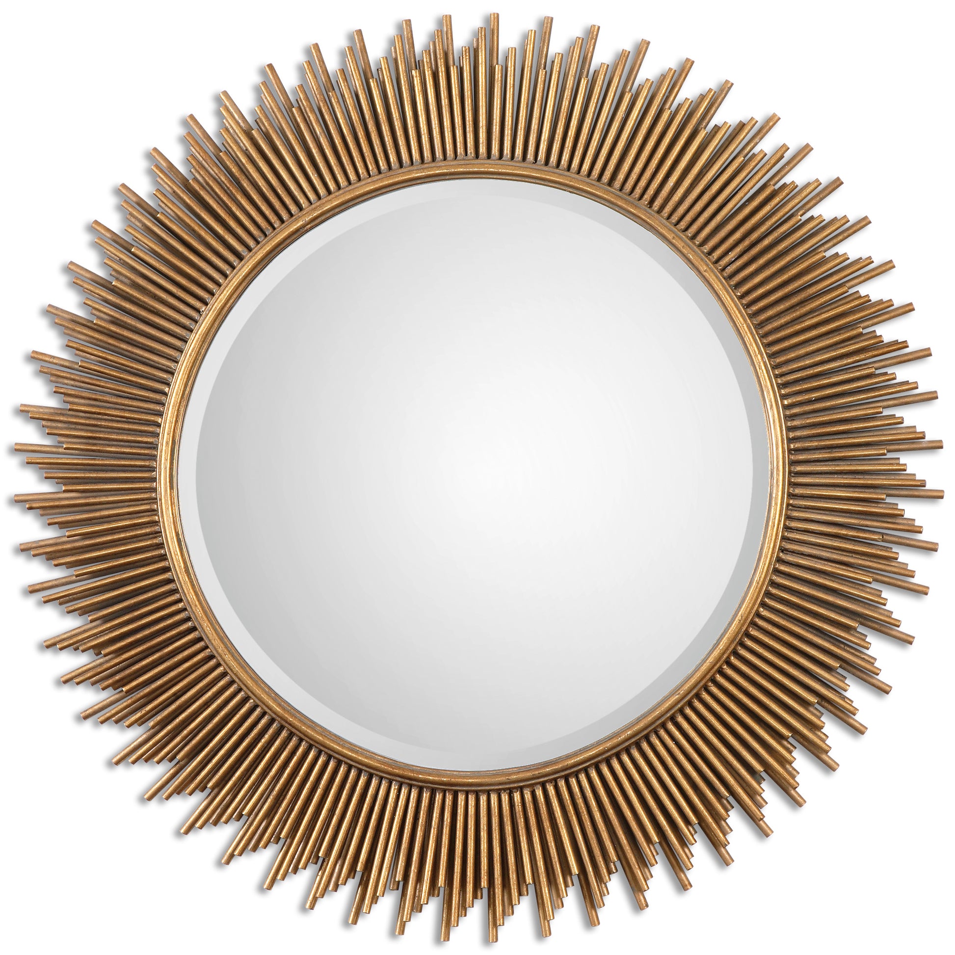 Uttermost Marlo Round Gold Mirror | Mirrors | Modishstore - 2