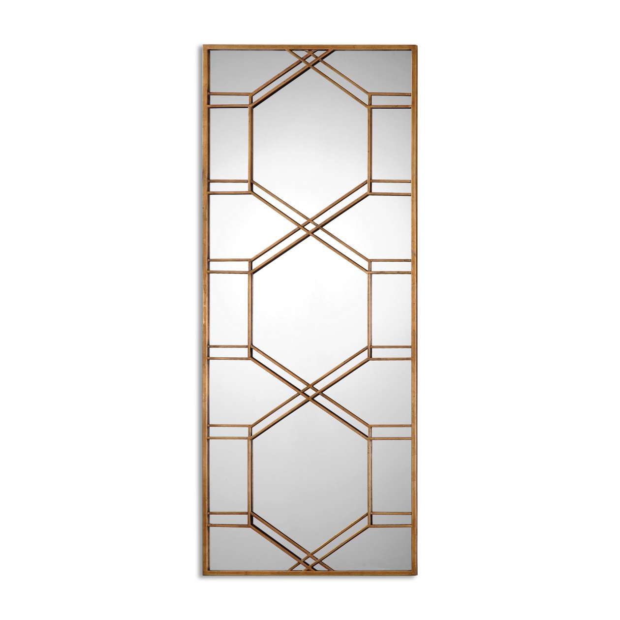 Uttermost Kennis Gold Leaf Leaner Mirror | Mirrors | Modishstore - 2