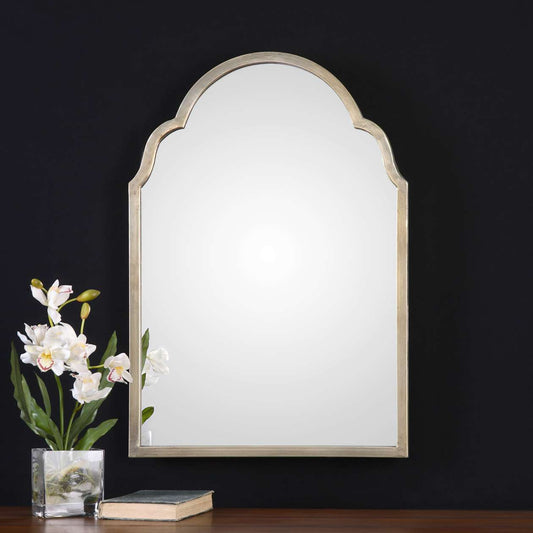 Uttermost Brayden Petite Silver Arch Mirror | Mirrors | Modishstore