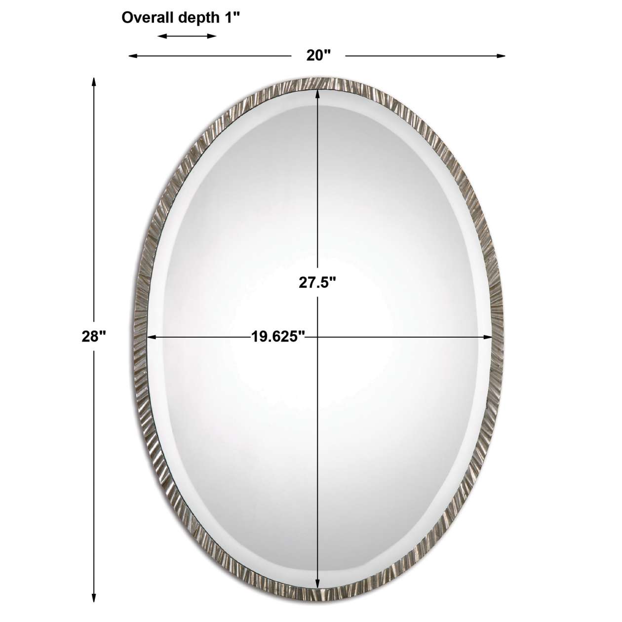 Uttermost Annadel Oval Wall Mirror | Mirrors | Modishstore - 3
