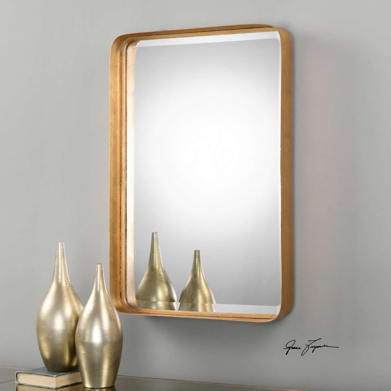 Uttermost Crofton Antique Gold Mirror | Mirrors | Modishstore - 3