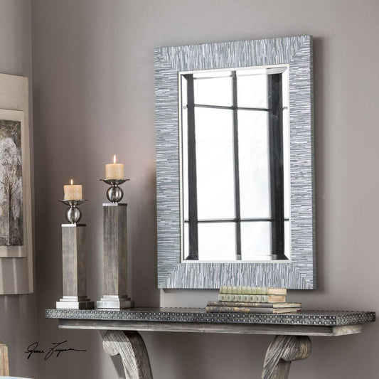 Uttermost Belaya Gray Wood Mirror | Mirrors | Modishstore