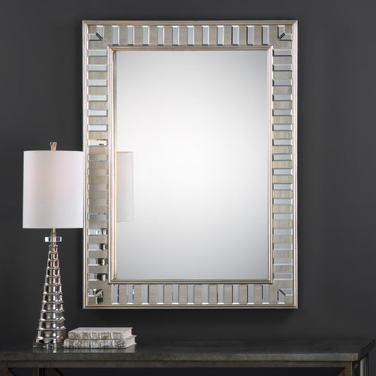 Uttermost Lanester Silver Leaf Mirror | Mirrors | Modishstore