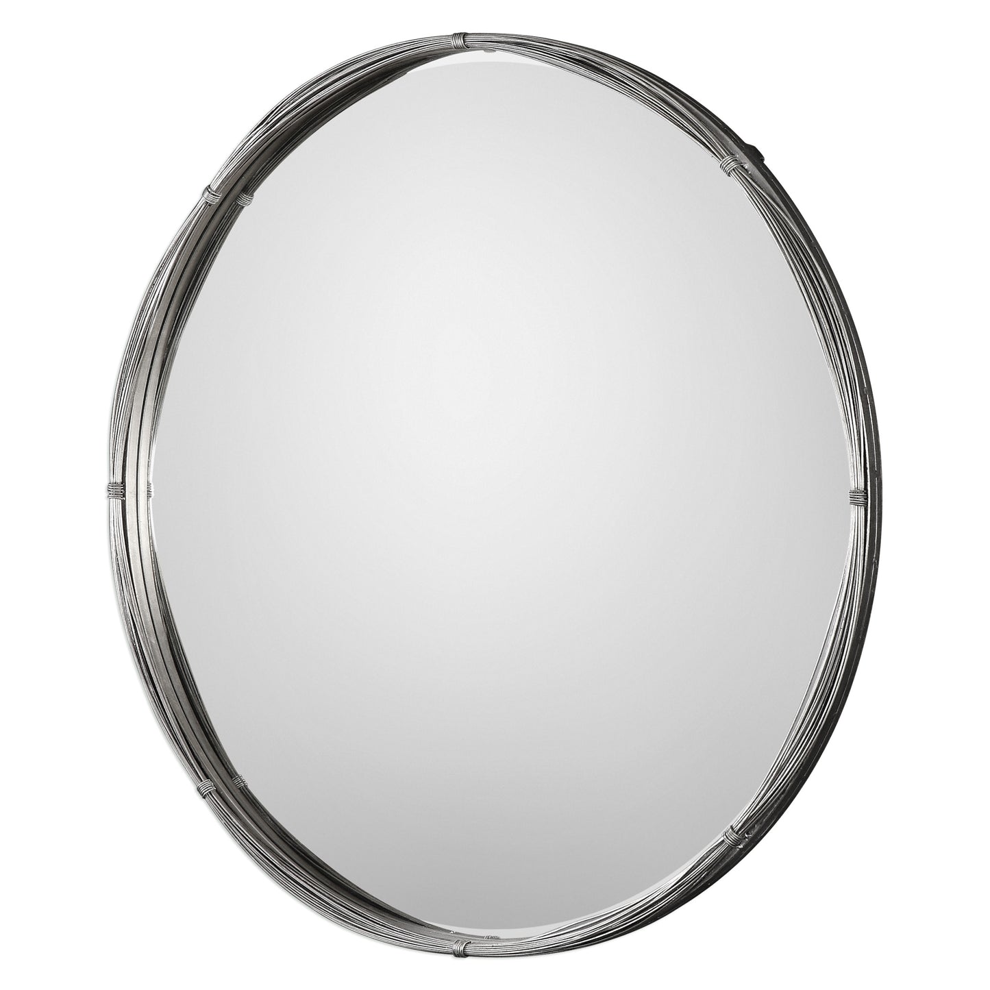 Uttermost Ohmer Round Metal Coils Mirror | Mirrors | Modishstore - 2