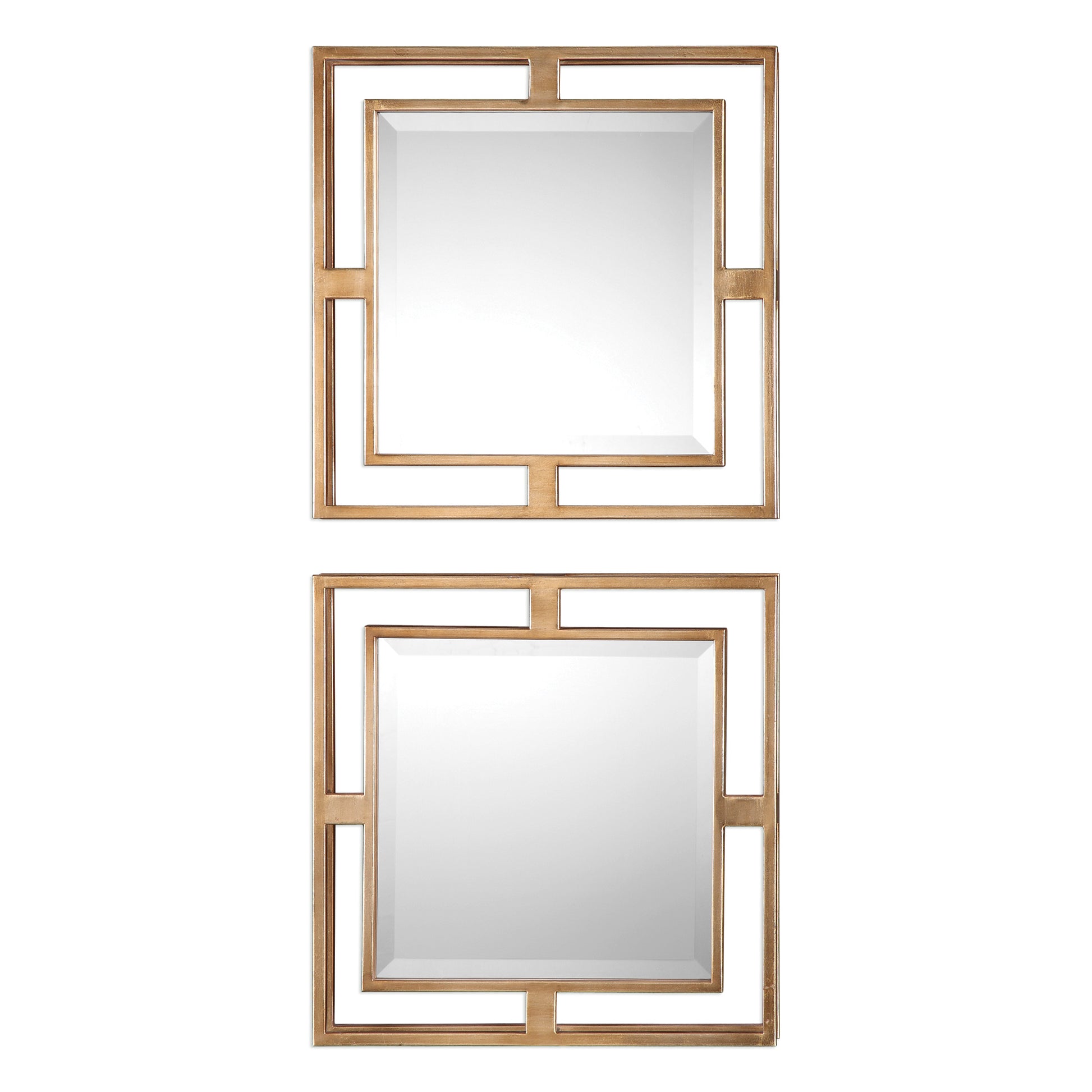 Uttermost Allick Gold Square Mirrors S/2 | Mirrors | Modishstore - 2