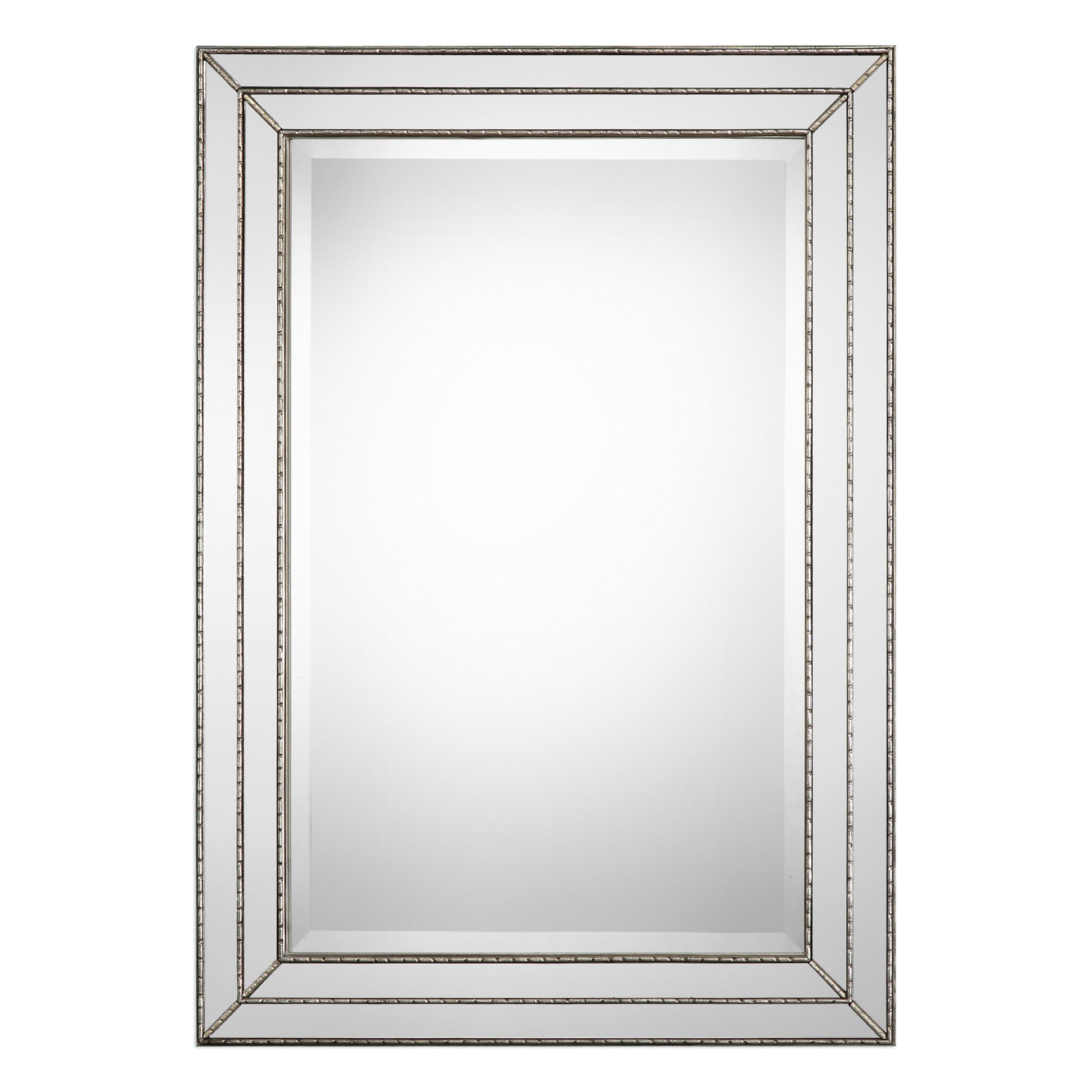 Metallic silver finish mirror By Modish Store | Mirrors | Modishstore - 3