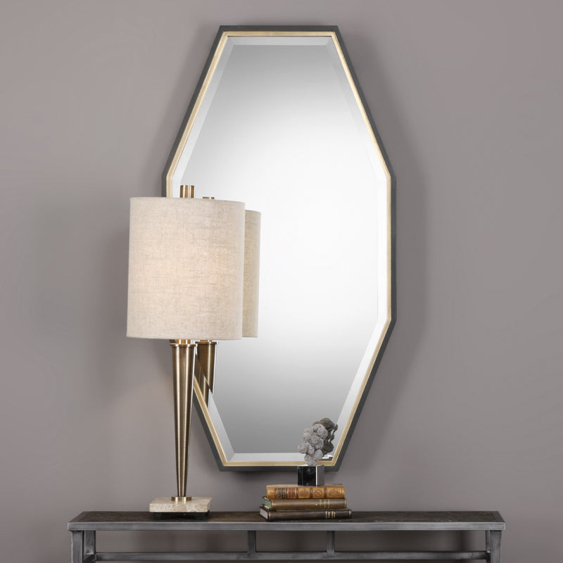 Uttermost Savion Gold Octagon Mirror | Mirrors | Modishstore