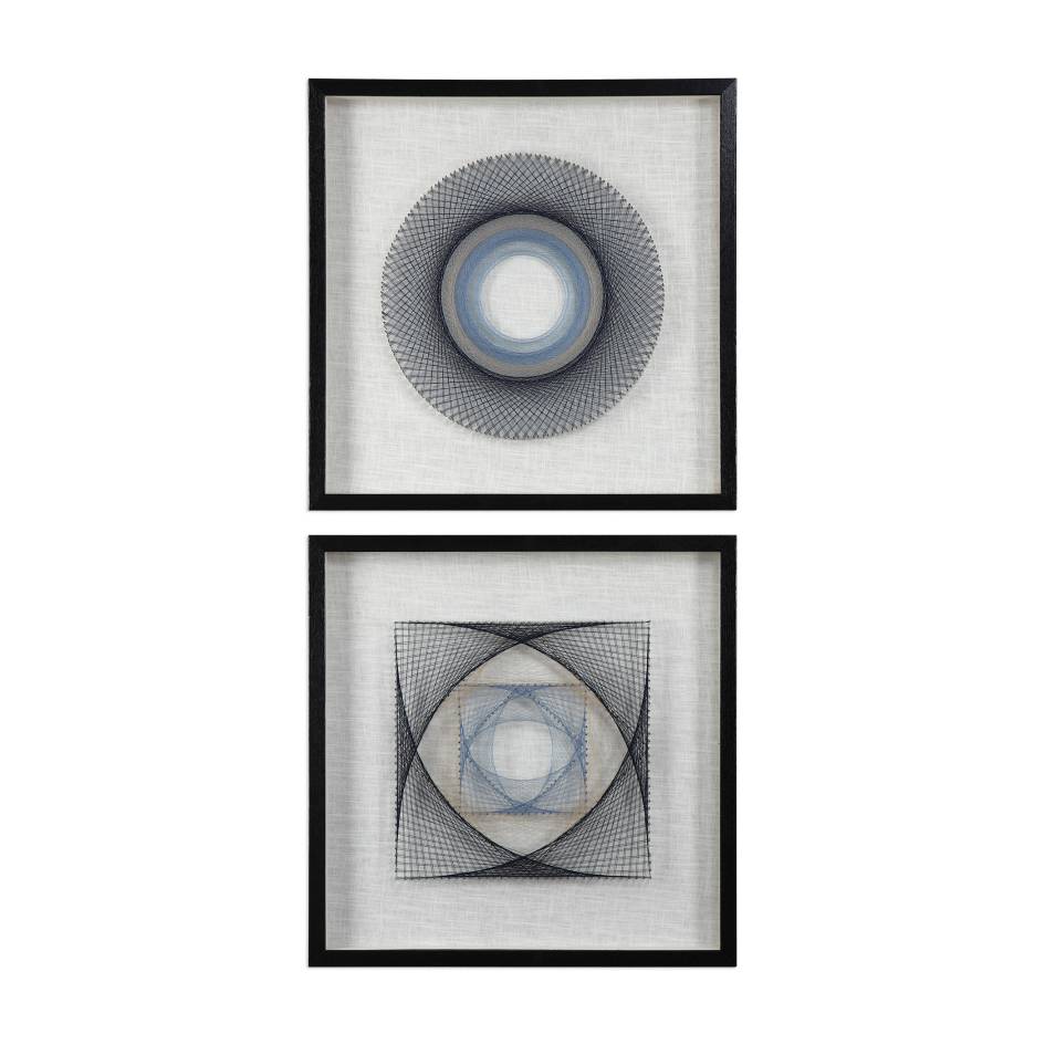 Uttermost String Duet Geometric Art S/2 | Modishstore | Wall Decor-4