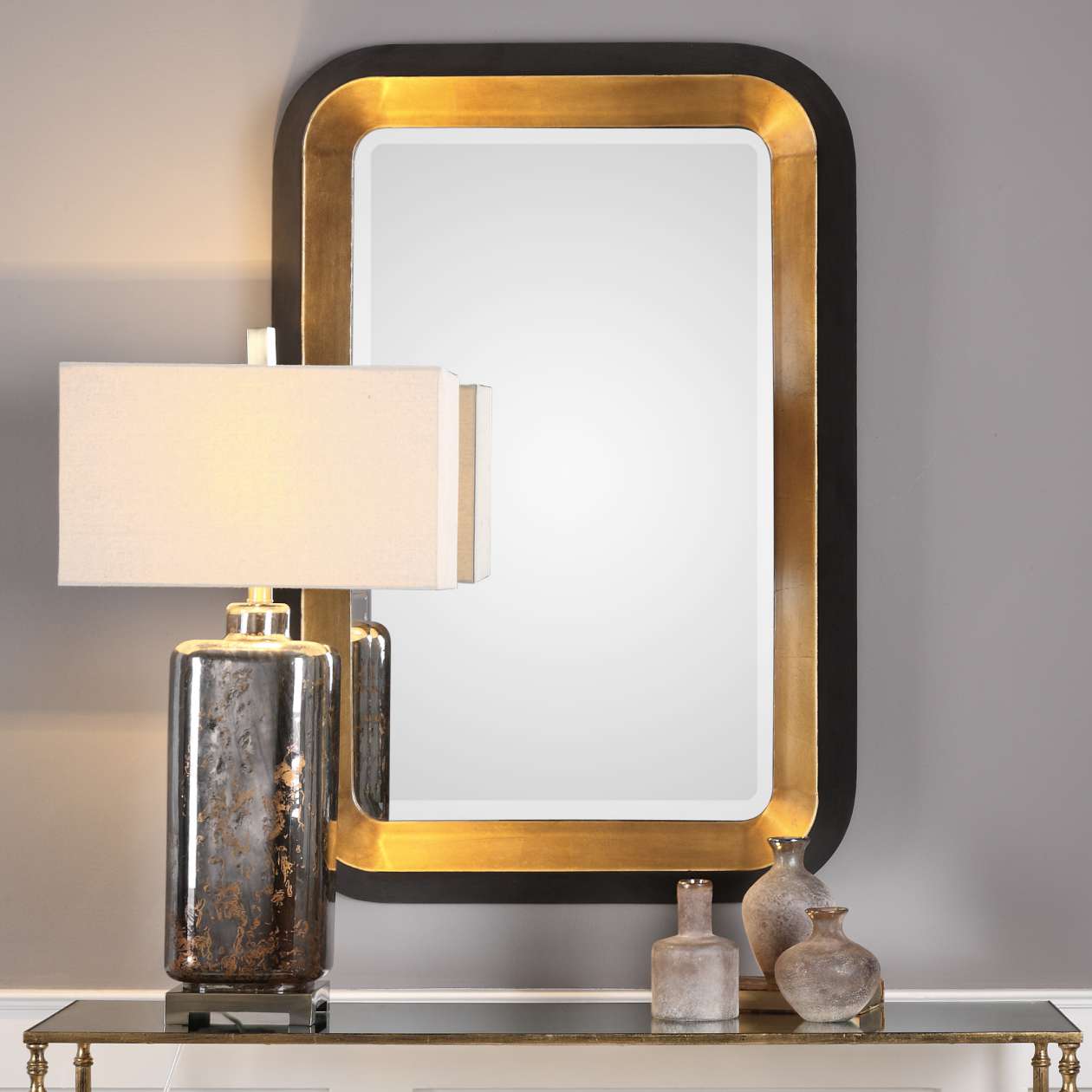 Uttermost Niva Metallic Gold Wall Mirror | Mirrors | Modishstore - 6