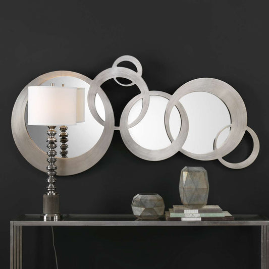 Uttermost Odiana Silver Rings Modern Mirror | Mirrors | Modishstore