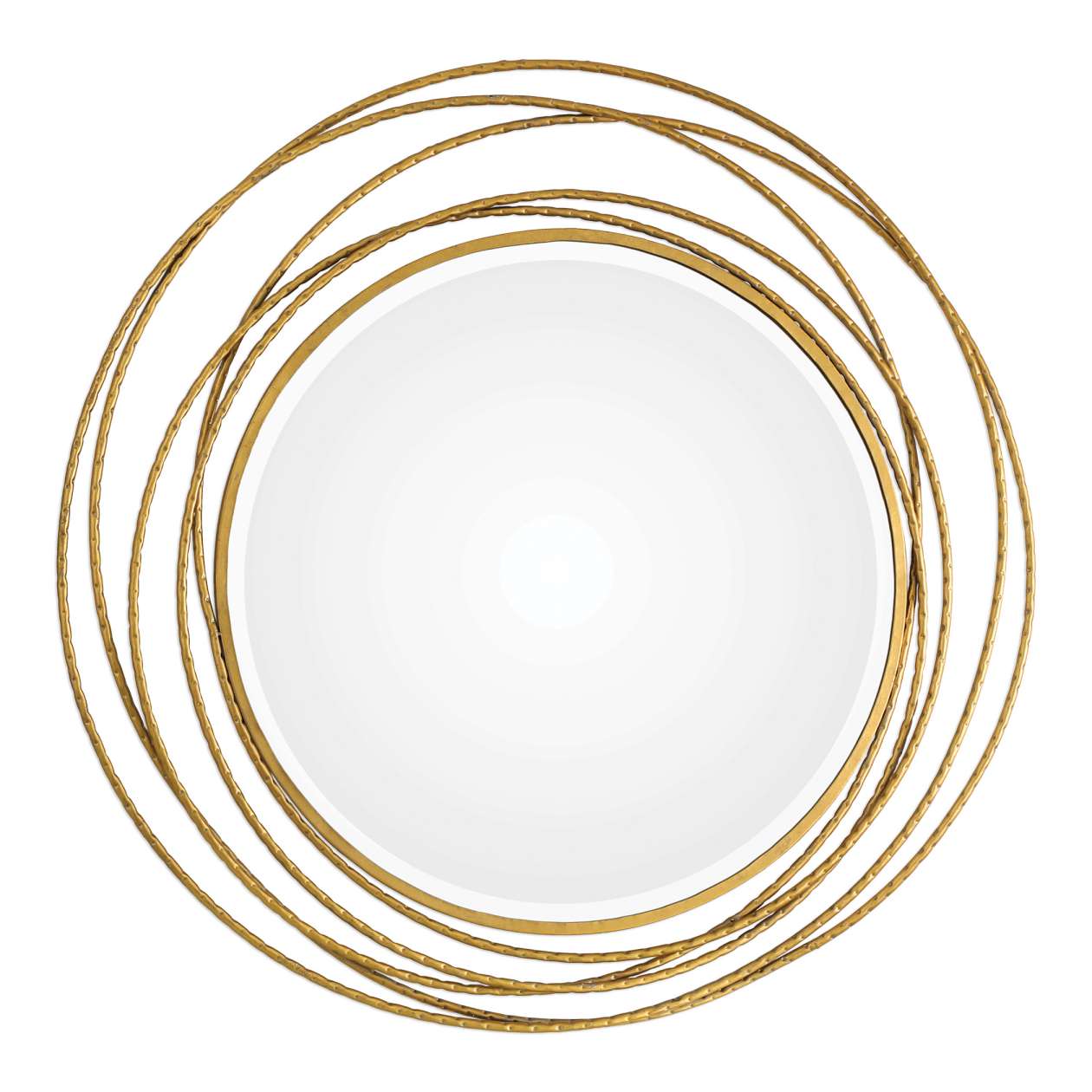 Uttermost Whirlwind Gold Round Mirror | Mirrors | Modishstore - 2